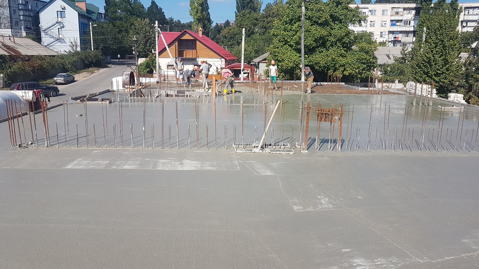 Turnare de fundament, biserica sect, Riscani Chisinau